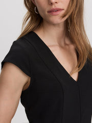 Shortsleeve V-Neck Dress