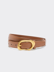 Skinny Belt with Organic Buckle