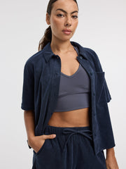 Short-Sleeve Towel-Terry Shirt - Hyba