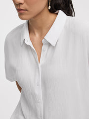 Buttoned-Down Gauze Shirt