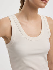 Scoop-Neck Ribbed Tank - DRY-LUX(R)