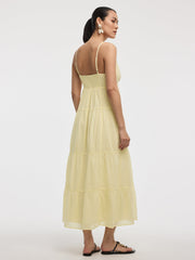 Sleeveless Maxi Dress with Sweetheart Neckline