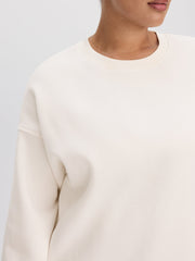 Long Crew-Neck Fleece Sweatshirt - R Essentials