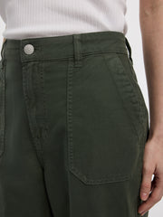 Wide-Leg High-Rise Cropped Pant
