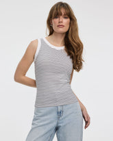 Striped Crew-Neck Tank - R Essentials