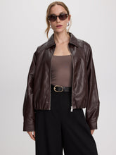 Loose Faux Leather Jacket