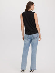Sleeveless V-Neck Top