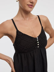 V-Neck Mix-Media Cami