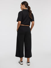 Cropped Wide-Leg Pants - HYLUX Hyba