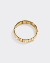 Stainless Steel Baguette Bracelet with Pearls