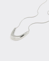 Long Necklace with U-Shaped Pendant