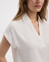 Extended-Sleeve V-Neck Flowy Blouse - R Essentials