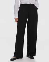 Wide-Leg Mid-Rise Pants
