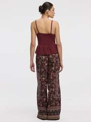 V-Neck Peplum Cami