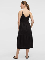 Sleeveless V-Neck Midi Dress