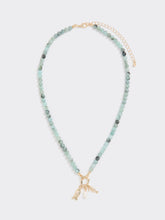 Beaded Necklace with Fish and Freshwater Pearl