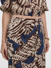 Wrap Midi Skirt