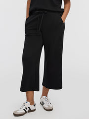 Cropped Wide-Leg Pants - HYLUX Hyba