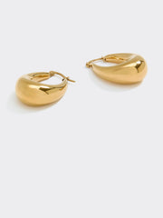Stainless Steel Chunky Oval Hoops