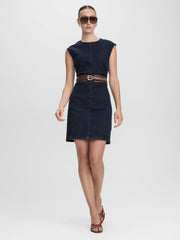 Sleeveless Mini Denim Dress
