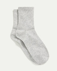 Ribbed Cotton Anklet Socks