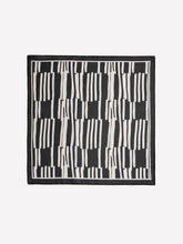 Square Scarf with Geometric Pattern