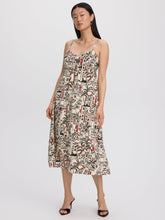 Sleeveless Midi Dress with Sweetheart Neckline