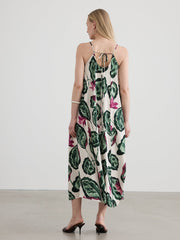 Sleeveless Square-Neck Maxi Dress