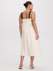 Sleeveless Sweetheart Midi Dress