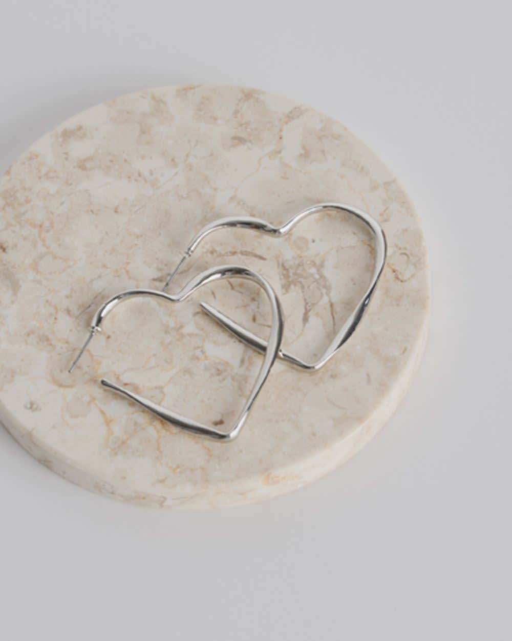 Heart-Shaped Hoops