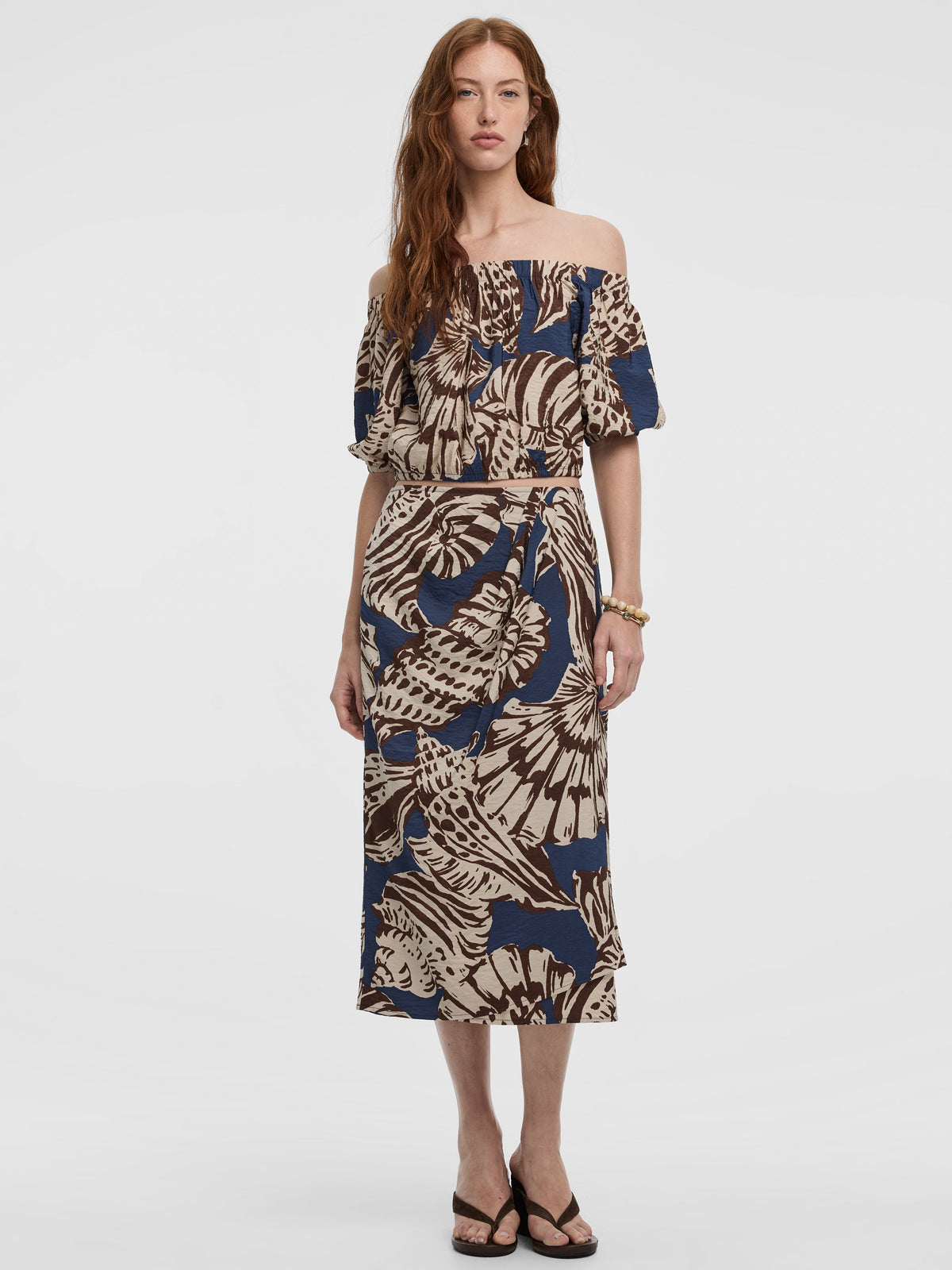 Wrap Midi Skirt