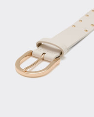 Faux Leather Belt with Studs