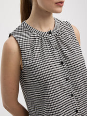 Buttoned-Down Crew-Neck Tank