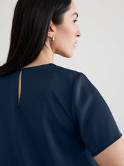 Short-Sleeve Swing Maxi Dress