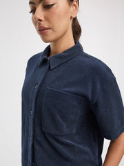 Short-Sleeve Towel-Terry Shirt - Hyba