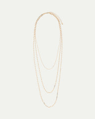 Long Necklace with Paperclip Chains