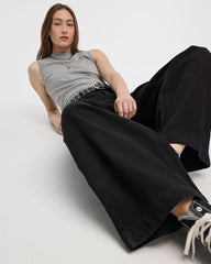 Wide-Leg High-Rise Jean