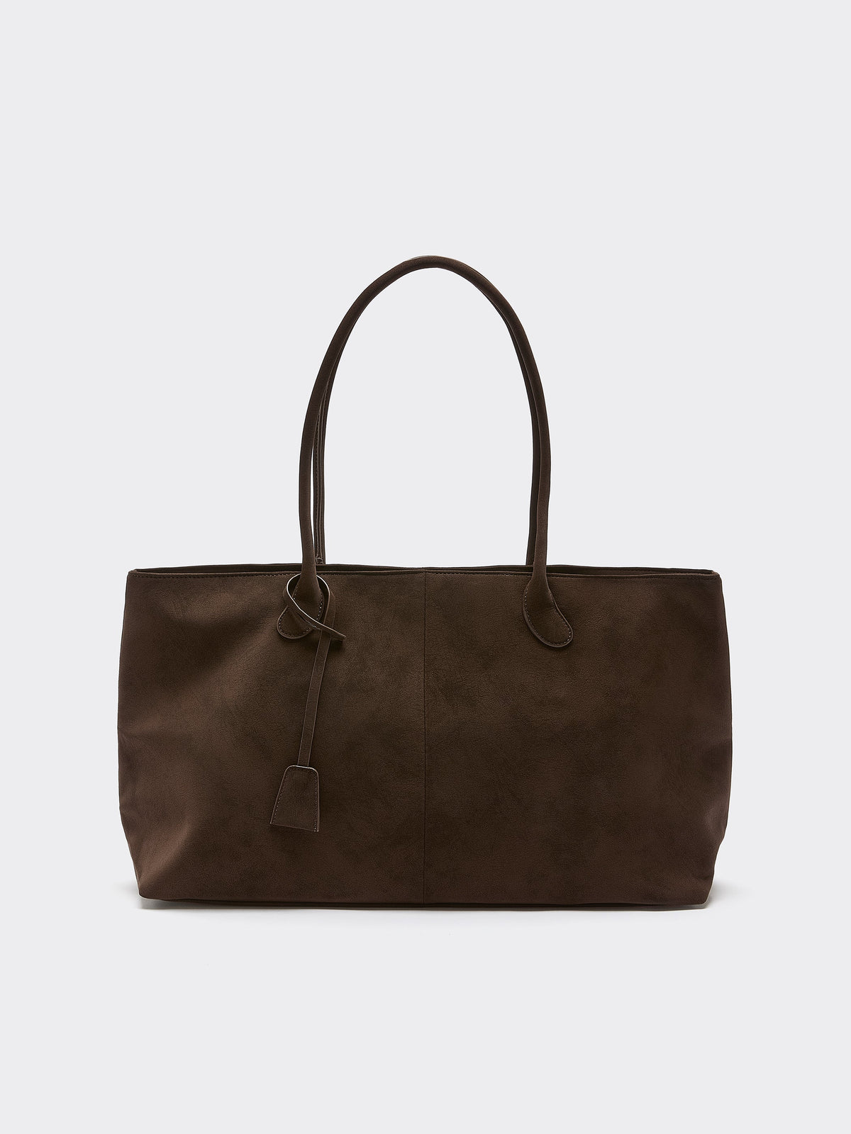 Faux Suede Tote Bag
