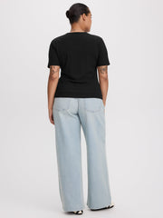 Long-Sleeve Crew-Neck Ribbed T-Shirt - R Essentials