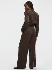 Wide-Leg High-Rise Pull-On Pant