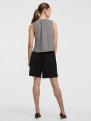 Buttoned-Down Crew-Neck Tank