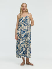 Sleeveless Square-Neck Maxi Dress