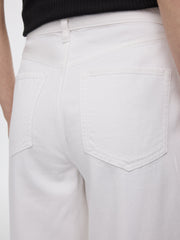 Flowy Wide-Leg High-Rise Cropped Jean