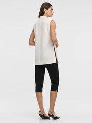 Relaxed-Fit Sleeveless Blazer