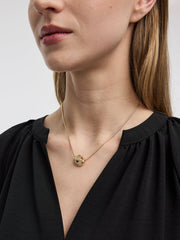Snake Chain with Pebble Pendant