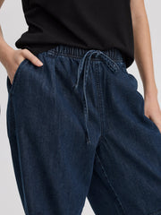 Pull-On High-Rise Barrel Pant