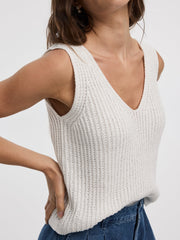 V-Neck Ribbed Tank