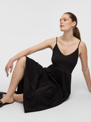 Sleeveless V-Neck Midi Dress