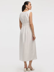 Sleeveless V-Neck Maxi Dress