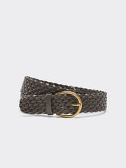 Braided Faux Leather Belt